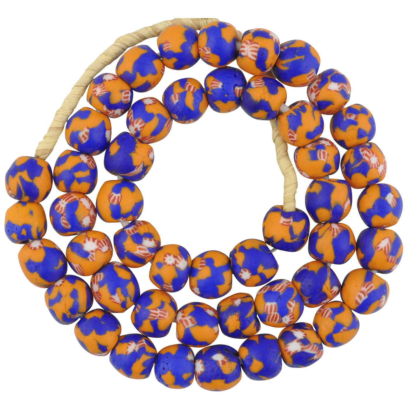 New African Trade Beads - Recycled Ghana Glass, 13Mm