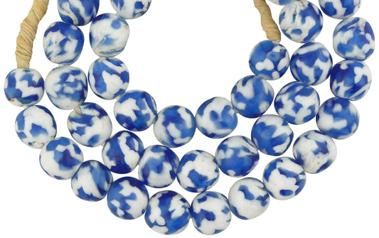 Handmade Ghana Recycled Glass Beads - African Trade Beads - alternate view