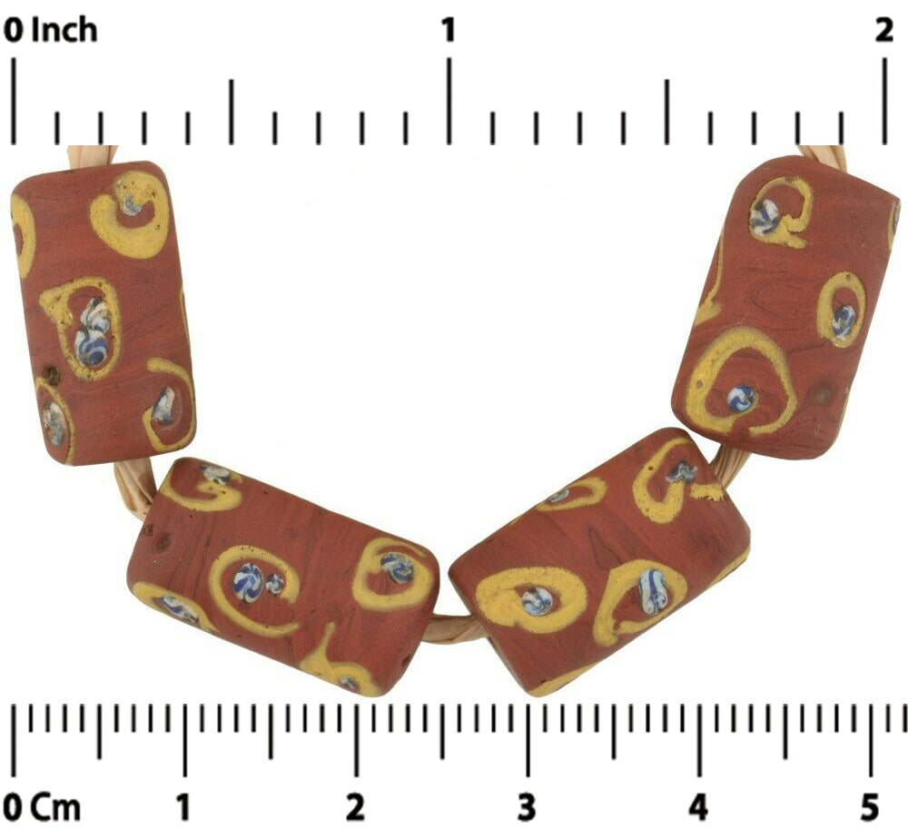 Antique Venetian Lampwork Eye Beads - African Trade Beads - alternate view