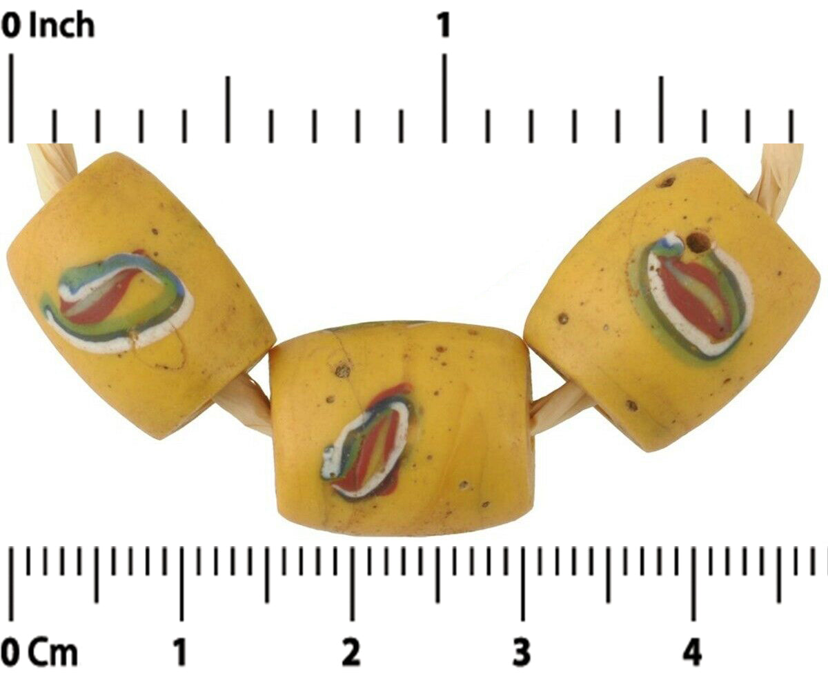 Rare Antique Eye Fancy Venetian Lampwork African Trade Beads - alternate view