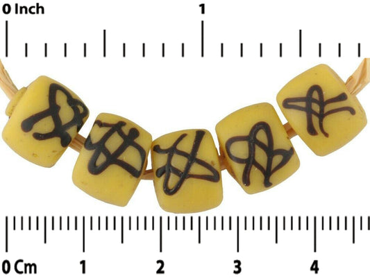 Antique Fancy Venetian Glass Trade Beads - Wound, Lampwork, Old - alternate view