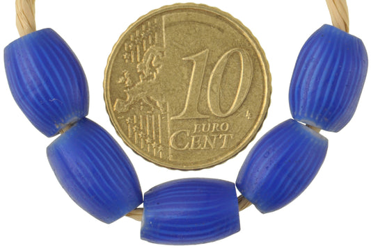 Floral Onion Skin Chevron Beads | 5 Layer Antique Venetian Set - alternate view