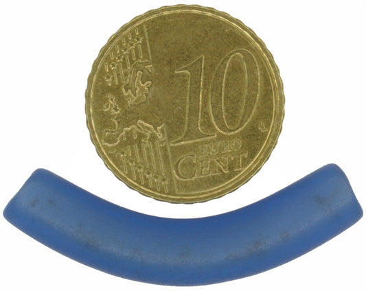 Rare Old Elbow Bohemian Czech Glass Trade Bead, 35Mm Vintage African - alternate view