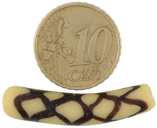 Rare Antique "Rattle Snake" Venetian Lampwork Glass Trade Bead, 33Mm - alternate view