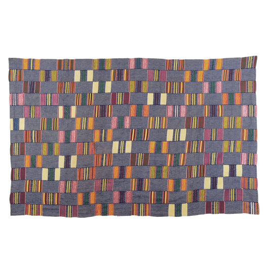 Authentic 1960S Ewe Kente Cloth From Ghana - A Tapestry Of Tradition Guinea Fowl