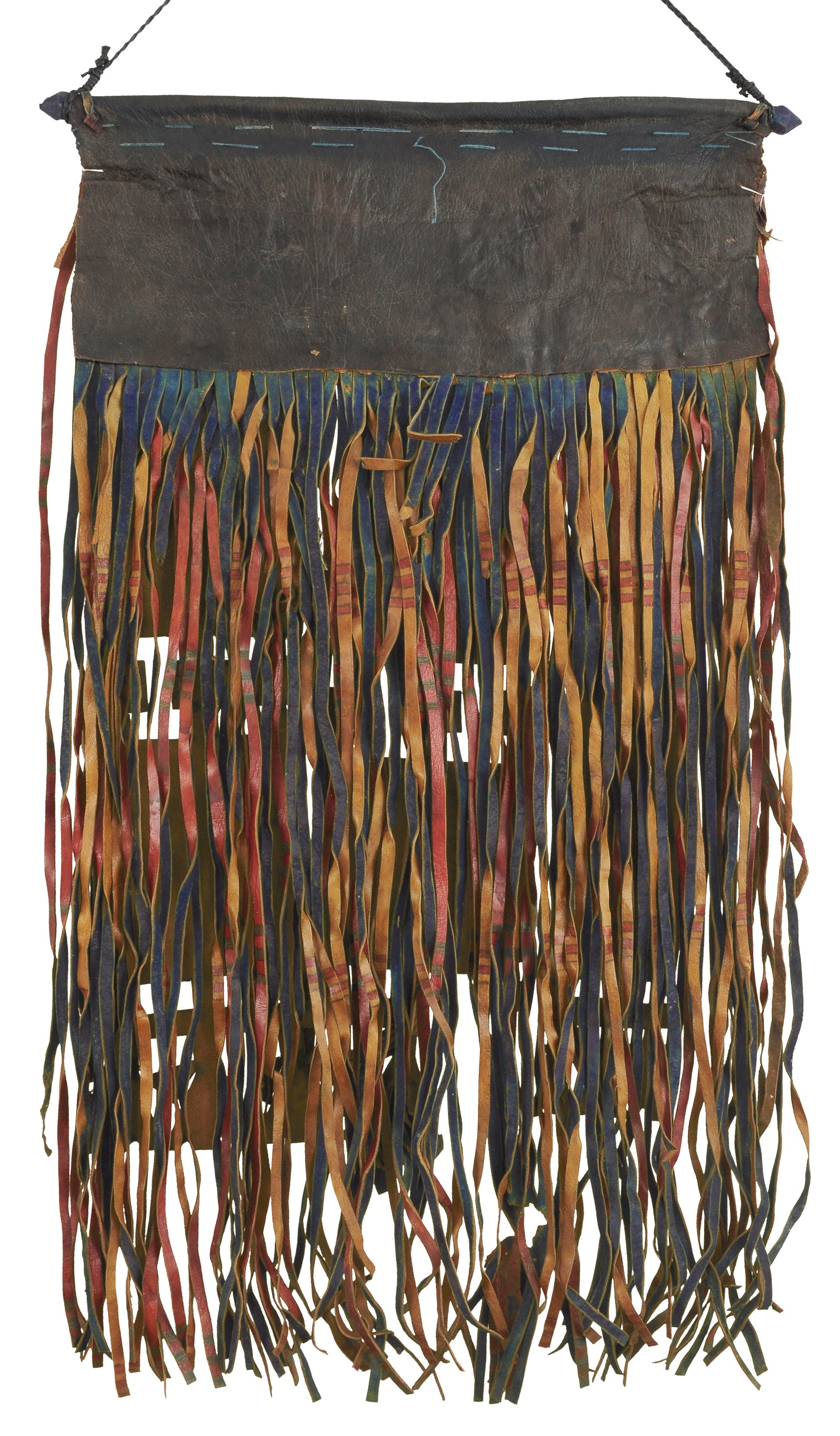 Authentic Tuareg Leather Wall Panel – Sahara Nomad Ethnic Décor

