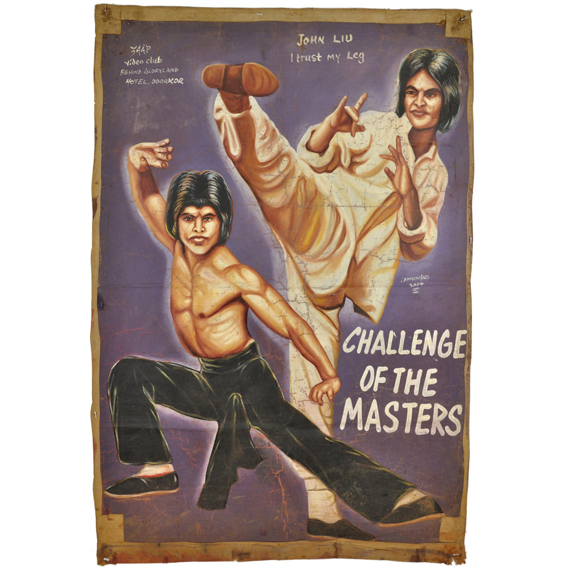 Challenge Of The Masters Movie Poster - Ghana Hand-Painted Art