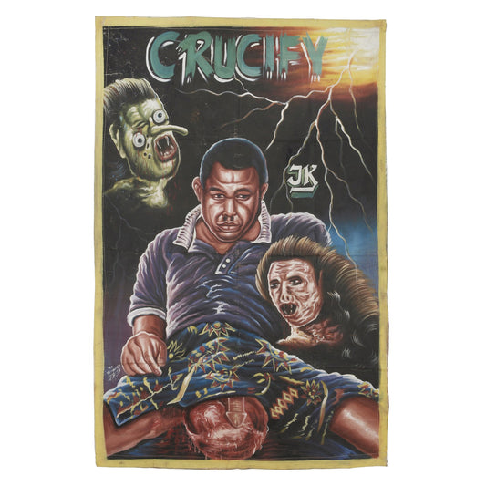 Crucify Movie Poster - Hand-Painted African Art From Ghana