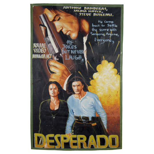 Authentic Desperado Movie Poster - Hand-Painted In Ghana