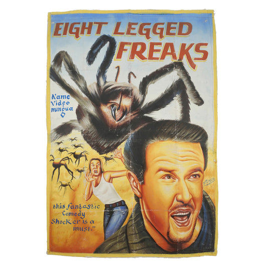 Eight Legged Freaks Movie Poster - Hand-Painted Ghana Art - horror scene artwork