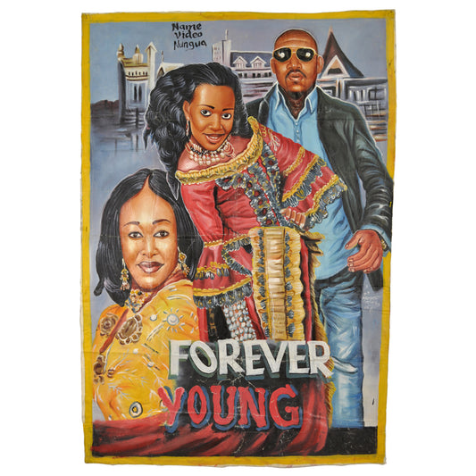 Forever Young Movie Poster - Ghanaian Hand-Painted Art