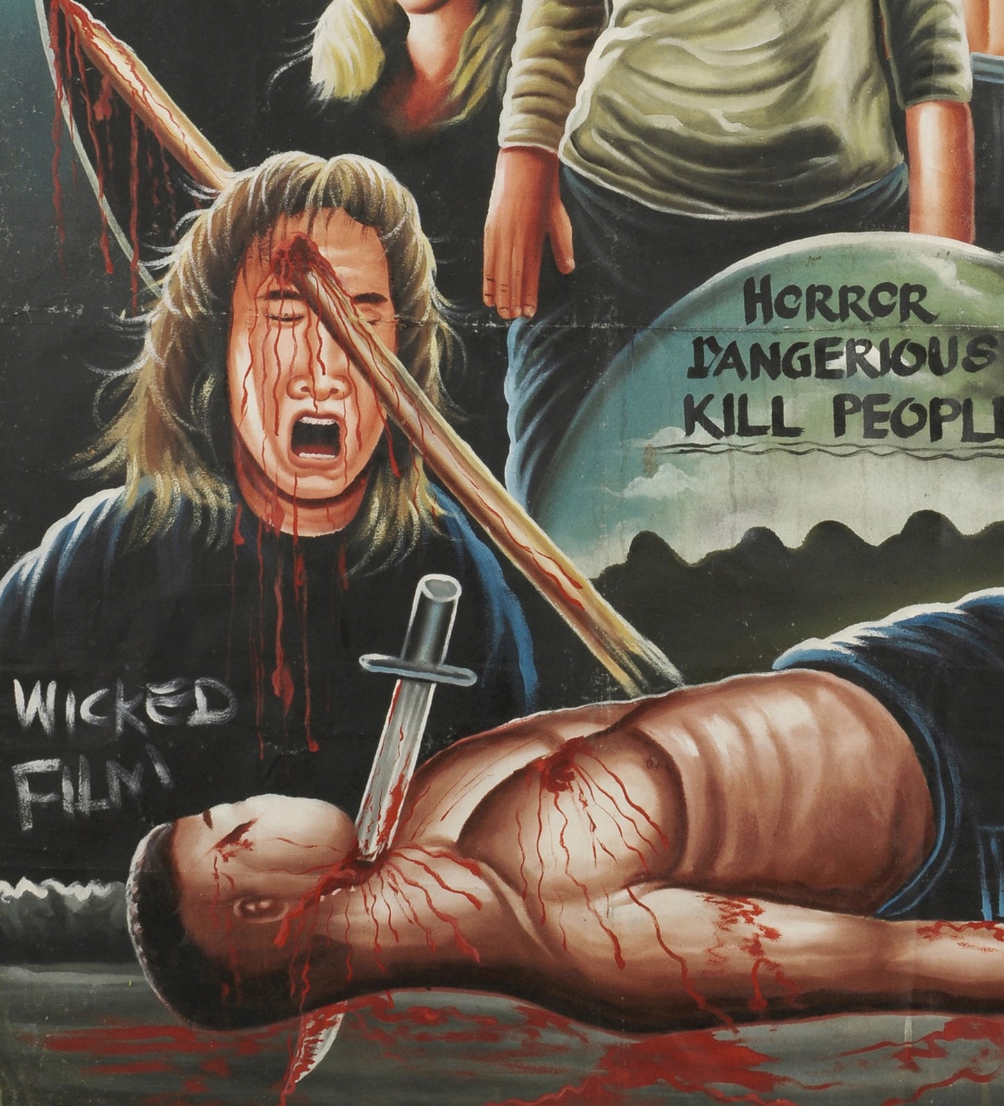 House Of Wax - Authentic Horror Movie Poster Art Ghana - close-up