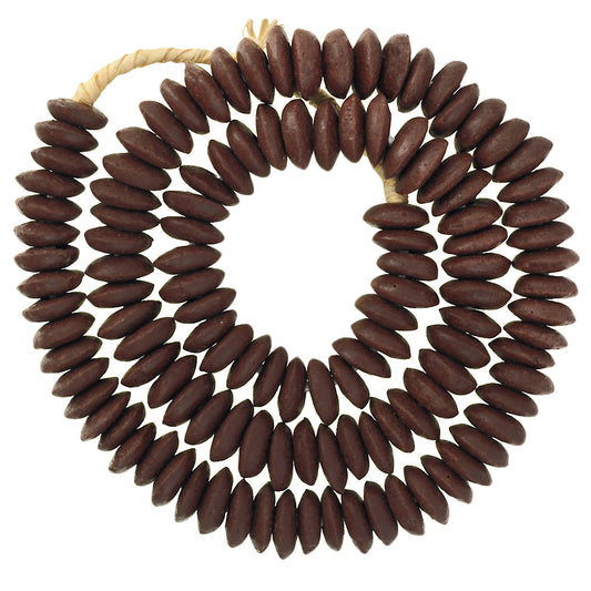 Handmade African Krobo Glass Disk Beads - Recycled Glass From Ghana