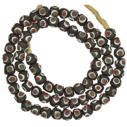 New Powder Glass African Beads - Imitation Venetian Eye Trade Beads