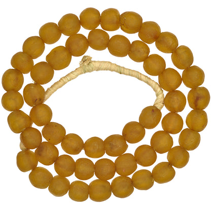 Translucent Krobo Glass Beads - Recycled African Trade Beads 10-11Mm