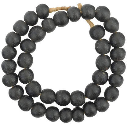 Large Translucent Krobo Glass Beads - African Trade Beads 16-17Mm