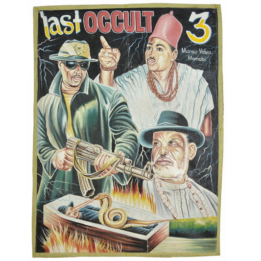 Last Occult 3 Movie Poster - Hand-Painted African Ghana Art