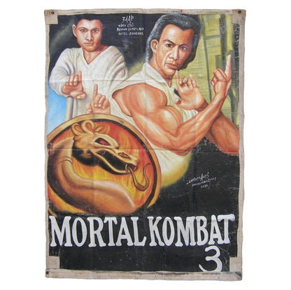 Mortal Kombat Movie Poster - Hand-Painted Ghanaian Art