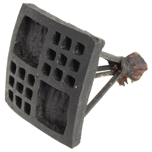 Kontire Ne Akwam Stamping Block Adinkra Symbol Ghana Cloth Art
