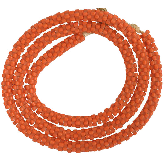 Vintage Czech Bohemian Glass Flower Trade Beads - 7Mm, 23 ¾" Strand