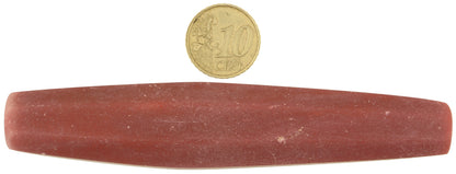 Vintage Czech/Bohemian Large Faceted Glass Trade Bead, Agate Imitation - alternate view