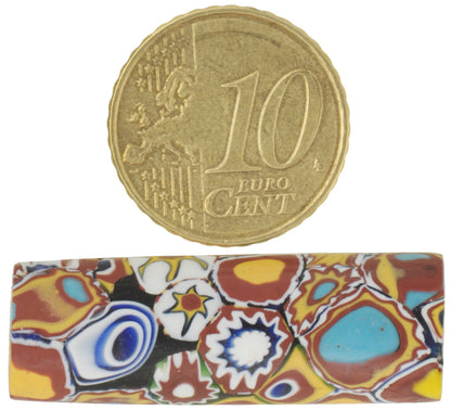 Rare Large Antique Venetian Multimurrine Millefiori Mosaic Glass Trade Bead - alternate view