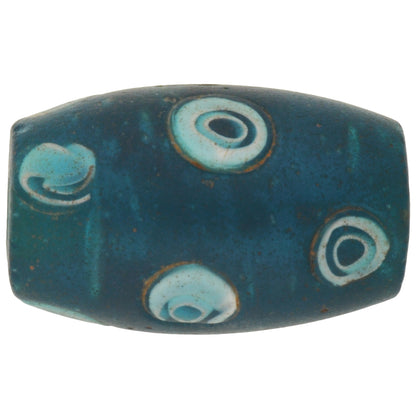 Rare Antique Large Oval Millefiori Venetian Mosaic Glass Trade Bead