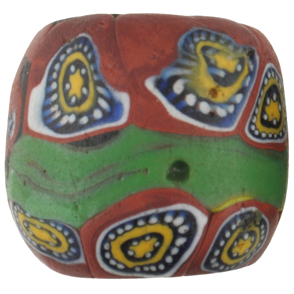 Rare Large Antique Venetian Millefiori Mosaic Glass African Trade Bead