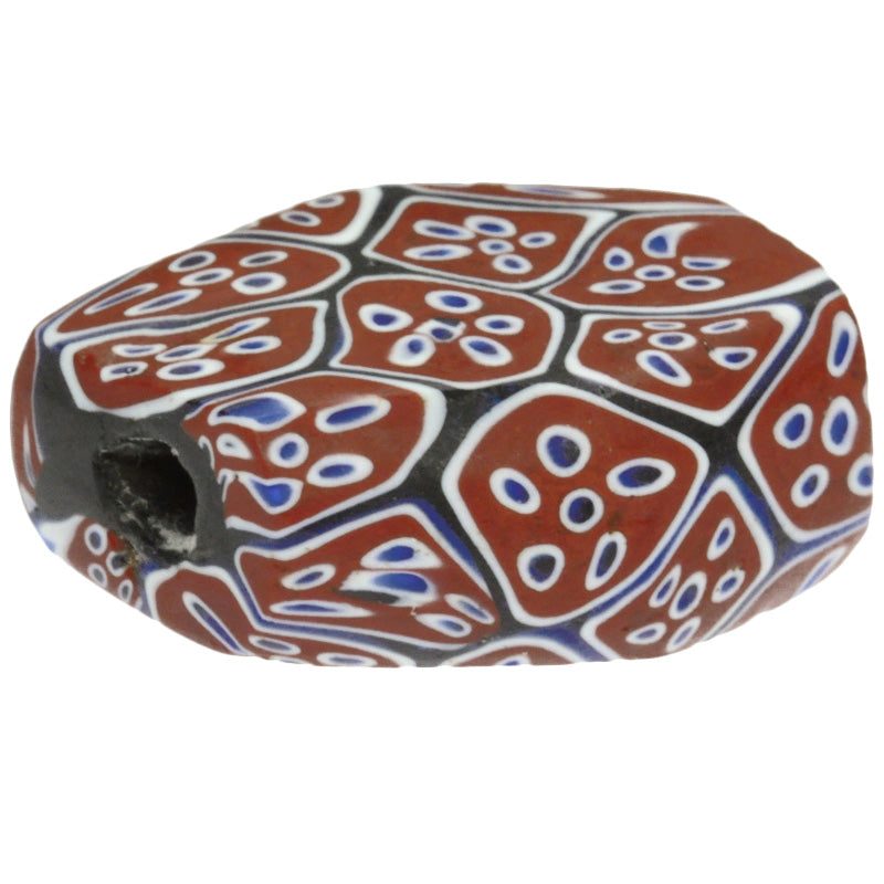 Antique Large Tabular Millefiori Venetian Glass Trade Bead - Early 1900S