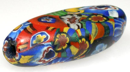 Rare Large Multimurrine Tabular Antique Millefiori Venetian Trade Bead - alternate view