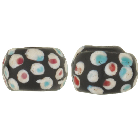 Rare Antique Large "Thousand Eyes" Venetian Lampwork Glass Trade Beads