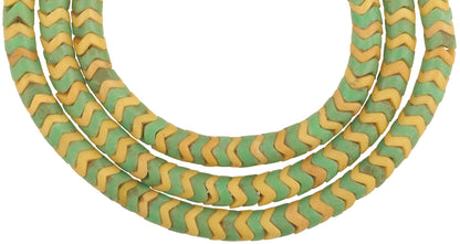 Vintage "Snake Chain" Bohemian Czech Glass African Trade Beads, 6Mm - alternate view