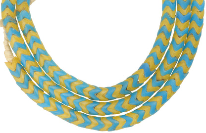 Vintage Snake Chain Bohemian Czech Glass African Trade Beads, 6Mm - alternate view