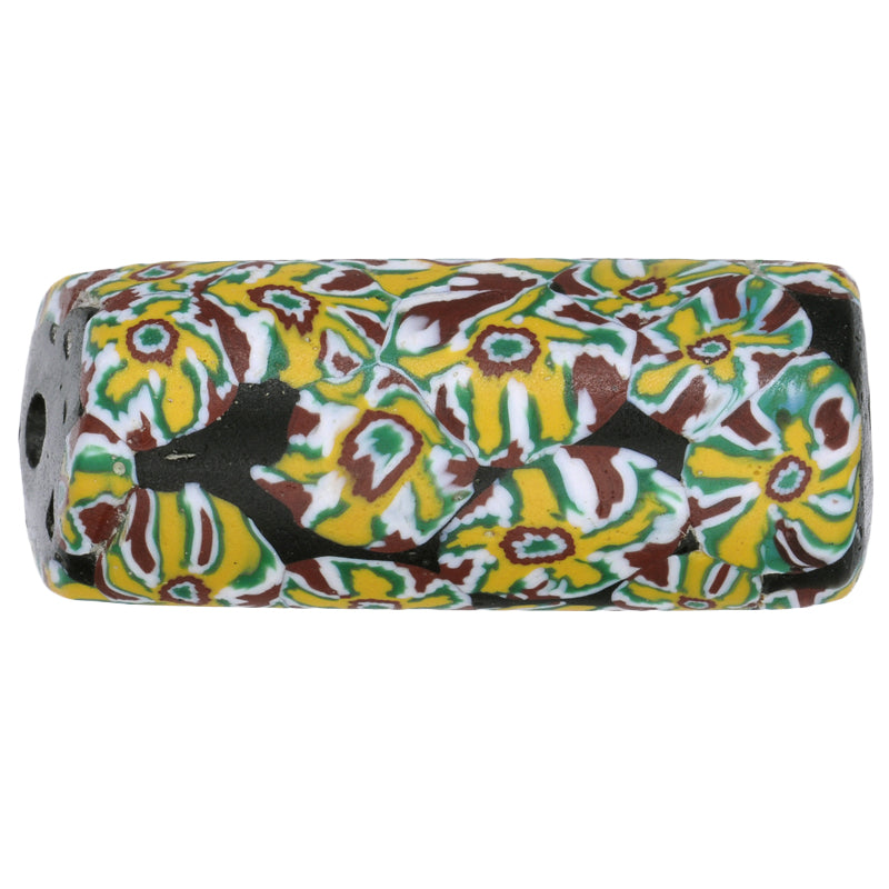 Beautiful Large Antique Millefiori Mosaic Glass Trade Bead, African Trade