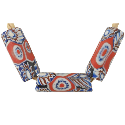 Rare Antique Venetian Millefiori Mosaic Beads - African Trade