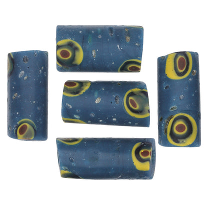 Antique Rare Venetian Millefiori Mosaic Glass Trade Beads, 1900S