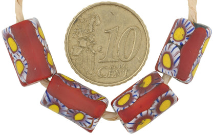 Rare Antique Venetian Millefiori Mosaic Trade Beads - African Trade - alternate view