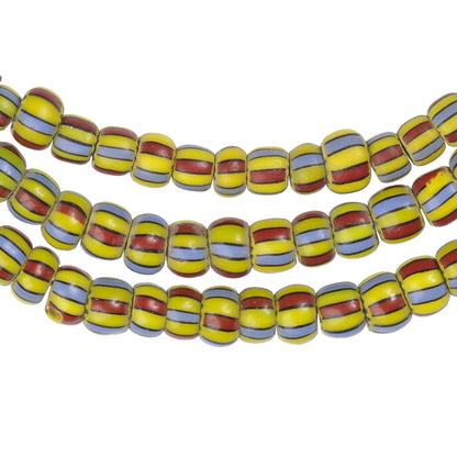 Round 2-Layer Chevron Beads - Antique Venetian Strand, 27.5"
