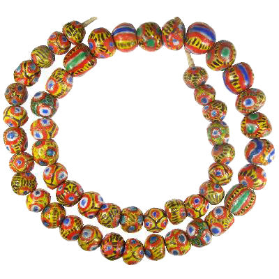 Large Kiffa Glass Trade Beads - Handmade African Beads