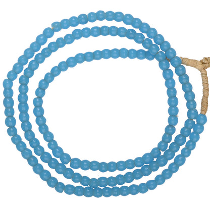 Old "Prosser" Czech Glass Trade Beads Necklace - 5Mm, 23.25"