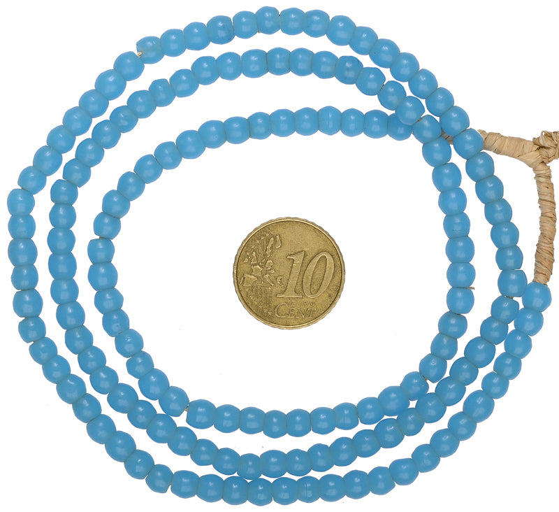 Old "Prosser" Czech Glass Trade Beads Necklace - 5Mm, 23.25" - alternate view