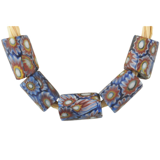 Antique Venetian Millefiori Mosaic Glass Trade Beads - African Trade
