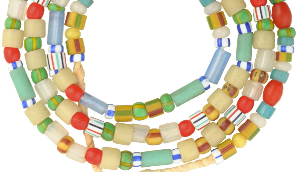 Vintage Bohemian Czech And Venetian Glass Trade Beads, 4-6Mm - alternate view