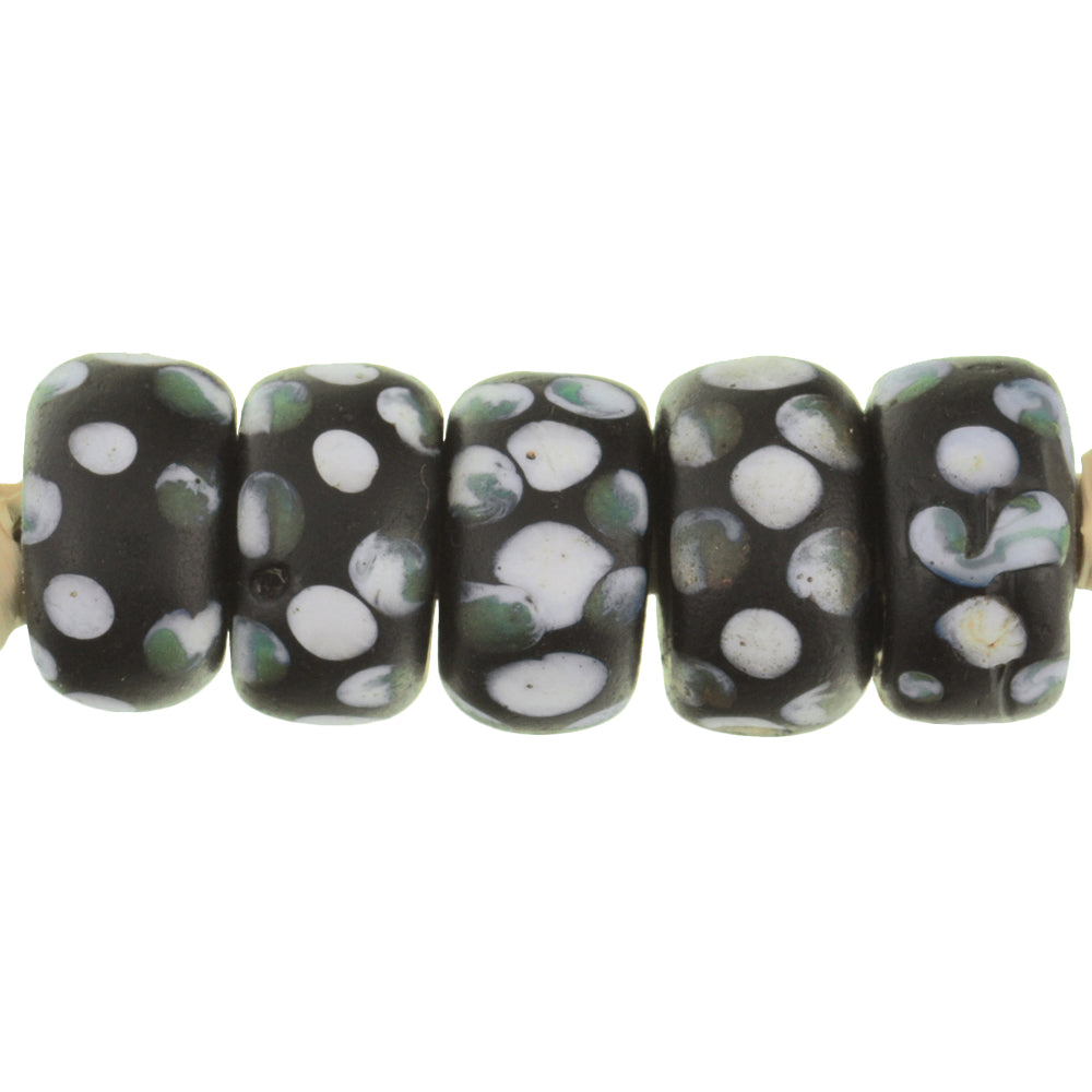 Rare Antique Venetian Thousand Eyes Disk Glass Trade Beads (8-9Mm)