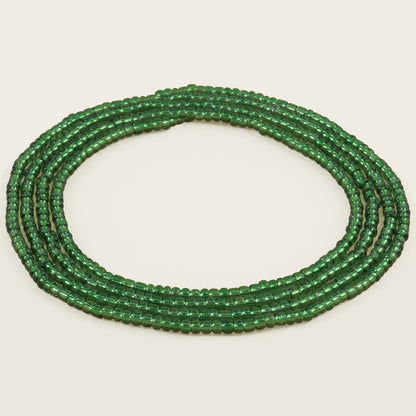 Light Olive Green African Waist Beads Handmade in Ghana