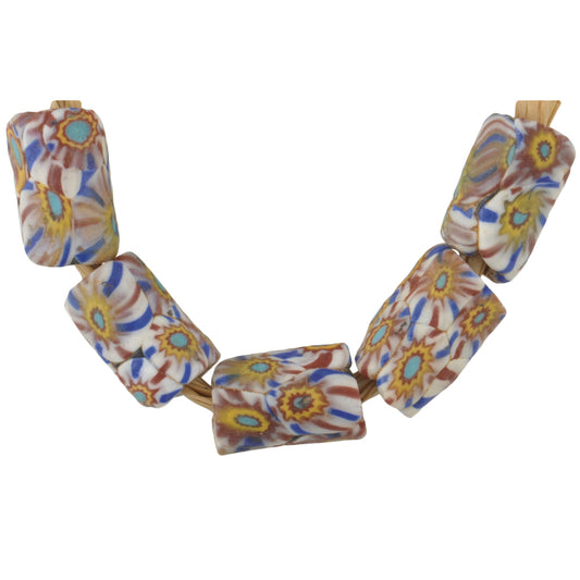 Rare Antique Venetian Millefiori African Trade Beads Set - 10Mm