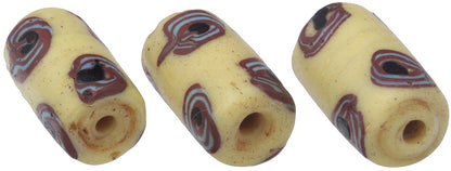 Antique Venetian Eye Fancy Wound Glass Trade Beads - African Trade Beads - alternate view