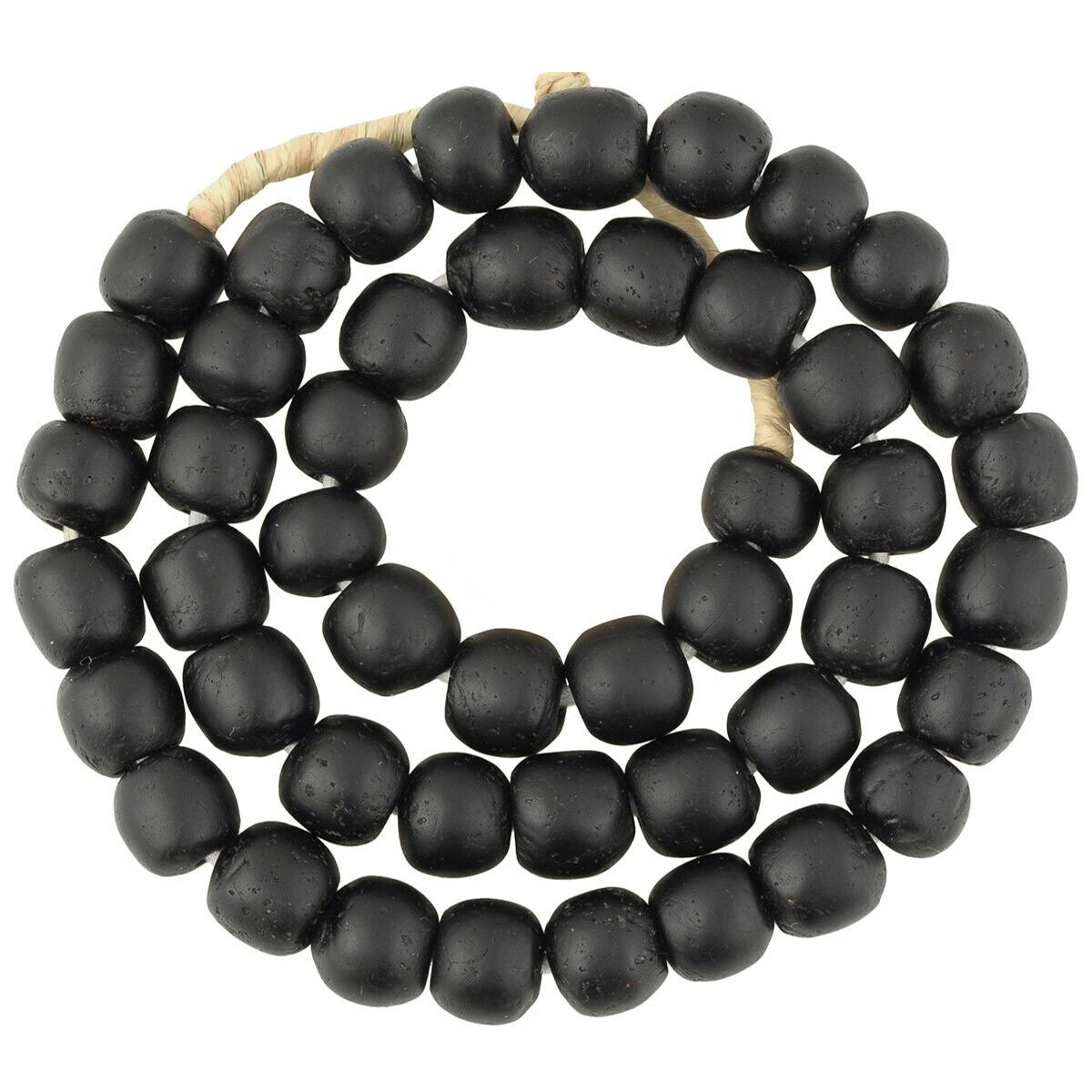 Beautiful 12-13Mm Ghanaian Krobo Glass Beads - African Trade Beads