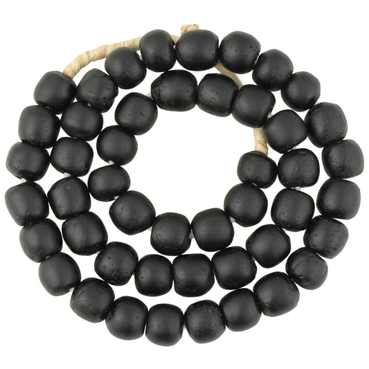 Beautiful 12-13Mm Ghanaian Krobo Glass Beads - African Trade Beads