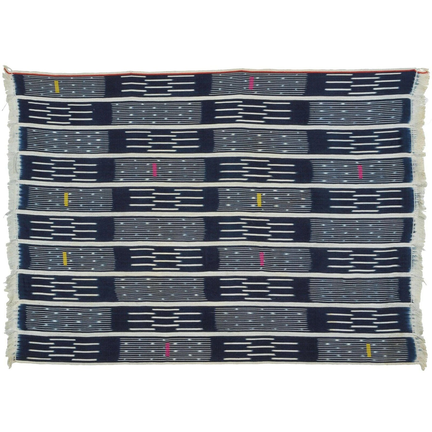 African Handwoven Cloth Textile Ivory Coast Baule Handmade Home Decoration Art